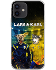 'Sweden Doggos Euro Football' Personalized 2 Pet Phone Case