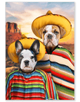 'Amigos' Personalized Pet Portraits - Custom Multi-Pet Canvas & Poster Artwork