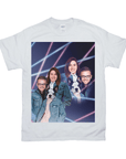 1980s Lazer Portrait Personalized T-Shirt for Pets and Humans Custom Portrait Tee