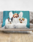 '3 Angels' Personalized 3 Pet Blanket