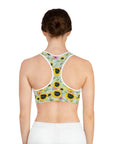 Custom Sports Bra (Sunflower Sky: 1-4 Pets)