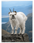 'The Mountain Doggoat' Personalized Pet Poster