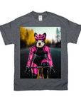 'The Female Cyclist' Personalized Pet T-Shirt