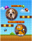 Retro Video Game Personalized Pet Puzzle