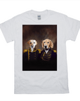'The Admiral And The Captain' Personalized 2 Pet T-Shirt