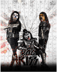 'Kiss Doggos' Personalized 3 Pet Puzzle