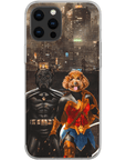 'Batdog & Wonder Doggette' Personalized 2 Pet Phone Case