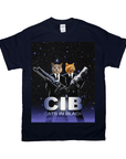 'Cats in Black' Personalized 2 Pet T-Shirt