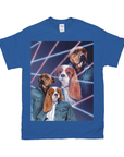 1980s Lazer Portrait Personalized T-Shirt for Pets and Humans Custom Portrait Tee