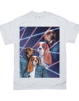 1980s Lazer Portrait Personalized T-Shirt for Pets and Humans Custom Portrait Tee