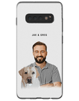 Personalized Modern Pet & Human Phone Case