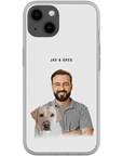Personalized Modern Pet & Human Phone Case