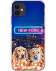 'Doggos of New York' Personalized 2 Pet Phone Case