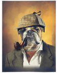 'Sherlock Doggo' Personalized Pet Blanket