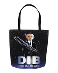 'Dog in Black' Personalized Tote Bag