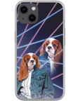'1980s Lazer Portrait (Female)' Personalized Pet Phone Case
