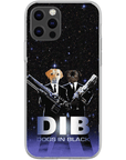 'Dogs in Black' Personalized 2 Pet Phone Case