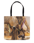 'Yodogg & Jedi-Doggo' Personalized 2 Pet Tote Bag