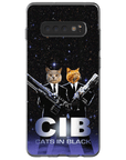 'Cats in Black' Personalized 2 Pet Phone Case