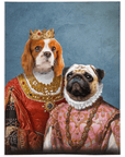 'Queen and Archduchess' Personalized 2 Pet Blanket