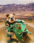 'Kawadawgi Rider' Personalized Pet Puzzle