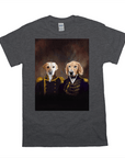 'The Admiral And The Captain' Personalized 2 Pet T-Shirt