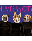 'Humps in the City' Personalized 3 Pet Poster