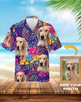 Custom Hawaiian Shirt (Prismatic Lavender: 1-4 Pets)