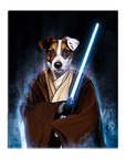 'Doggo-Jedi' Personalized Pet Standing Canvas