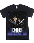 'Dogs in Black' Personalized 2 Pet T-Shirt