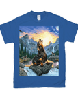 'The Retro Wolf' Personalized Pet T-Shirt