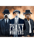 'Peaky Woofers' Personalized 3 Pet Poster