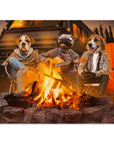 'The Campers' Personalized 3 Pet Poster