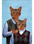 Step Kitties Personalized 2 Pet Poster