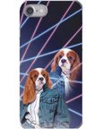 '1980s Lazer Portrait (Female)' Personalized Pet Phone Case