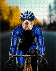 'The Male Cyclist' Personalized Pet Puzzle