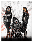 'Kiss Doggos' Personalized 3 Pet Poster