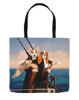 'Titanic Doggos' Personalized 2 Pet Tote Bag