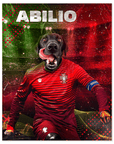 Portugal Doggos Soccer: Custom Pet Poster