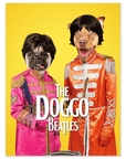 'The Doggo Beatles' Personalized 2 Pet Poster