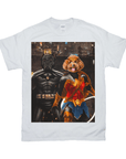 'Batdog & Wonder Doggette' Personalized 2 Pet T-Shirt