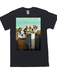 'American Pawthic' Personalized 2 Pet T-Shirt