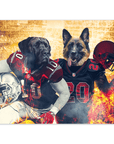'Arizona Doggos' Personalized 2 Pet Poster