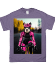 'The Female Cyclist' Personalized Pet T-Shirt