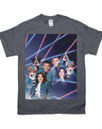 1980s Lazer Portrait Personalized T-Shirt for Pets and Humans Custom Portrait Tee