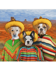 '3 Amigos' Personalized 3 Pet Blanket