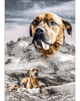 'Majestic Snowy Mountain' Personalized Poster