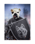'The Warrior' Personalized Pet Standing Canvas