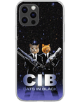 'Cats in Black' Personalized 2 Pet Phone Case