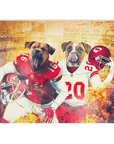 'Kansas City Doggos' Personalized 2 Pet Blanket